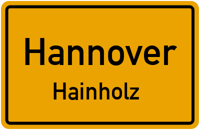 Ortsschild Hannover Hainholz