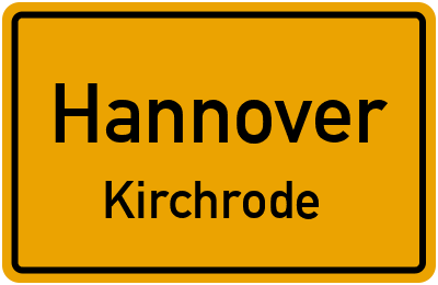 Straßenverzeichnis Hannover Kirchrode