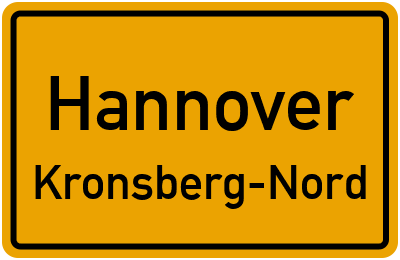 Straßenverzeichnis Hannover Kronsberg-Nord