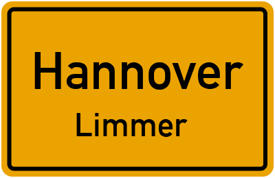 Ortsschild Hannover Limmer