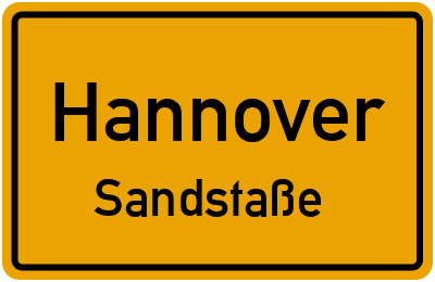 Straßenverzeichnis Hannover Sandstaße