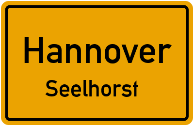 Ortsschild Hannover Seelhorst