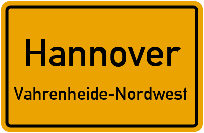 Straßenverzeichnis Hannover Vahrenheide-Nordwest