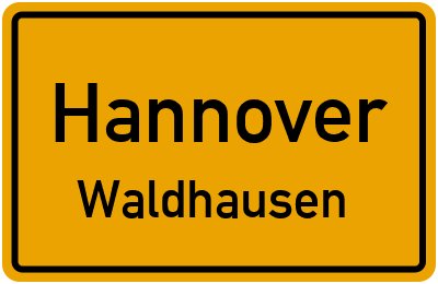 Straßenverzeichnis Hannover Waldhausen