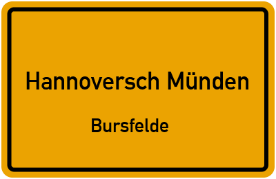 Straßenverzeichnis Hannoversch Münden Bursfelde