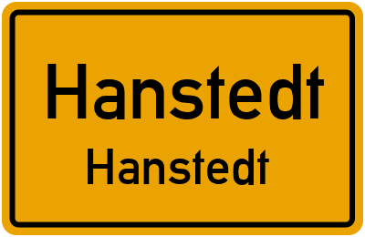 Ortsschild Hanstedt Hanstedt