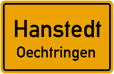 Ortsschild Hanstedt Oechtringen