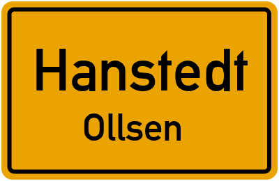 Straßenverzeichnis Hanstedt Ollsen