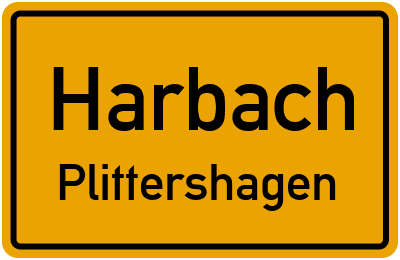 Straßenverzeichnis Harbach Plittershagen