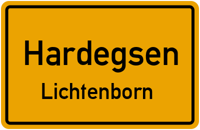 Straßenverzeichnis Hardegsen Lichtenborn