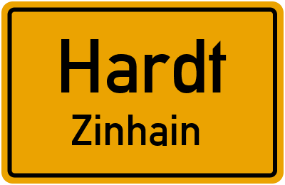 Straßenverzeichnis Hardt Zinhain