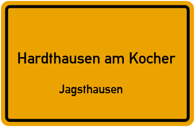 Straßenverzeichnis Hardthausen am Kocher Jagsthausen