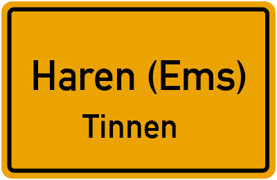 Straßenverzeichnis Haren (Ems) Tinnen