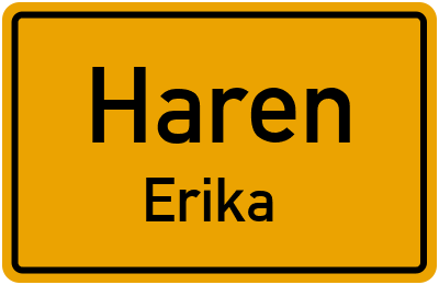 Straßenverzeichnis Haren Erika