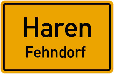 Straßenverzeichnis Haren Fehndorf
