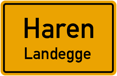 Straßenverzeichnis Haren Landegge
