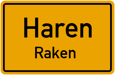 Straßenverzeichnis Haren Raken