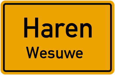 Straßenverzeichnis Haren Wesuwe