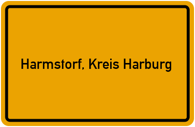 Ortsschild von Gemeinde Harmstorf, Kreis Harburg in Niedersachsen