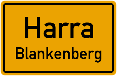 Straßenverzeichnis Harra Blankenberg