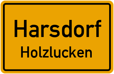 Ortsschild Harsdorf Holzlucken