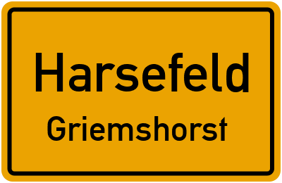 Straßenverzeichnis Harsefeld Griemshorst
