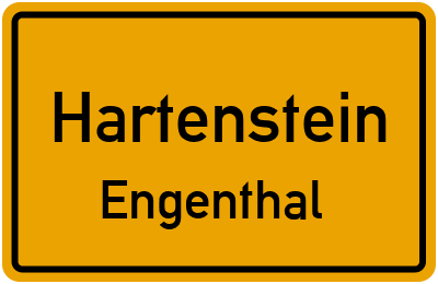 Ortsschild Hartenstein Engenthal