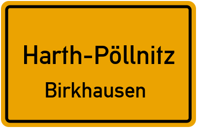 Straßenverzeichnis Harth-Pöllnitz Birkhausen