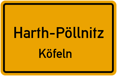 Straßenverzeichnis Harth-Pöllnitz Köfeln
