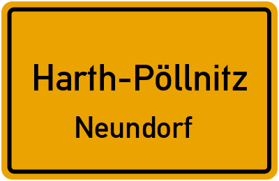 Straßenverzeichnis Harth-Pöllnitz Neundorf