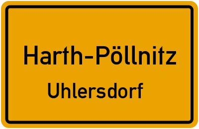 Straßenverzeichnis Harth-Pöllnitz Uhlersdorf