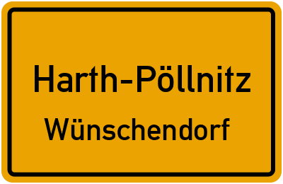 Straßenverzeichnis Harth-Pöllnitz Wünschendorf
