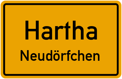 Straßenverzeichnis Hartha Neudörfchen