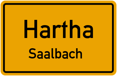 Straßenverzeichnis Hartha Saalbach