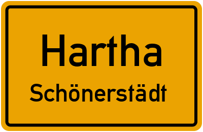 Straßenverzeichnis Hartha Schönerstädt
