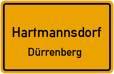 Straßenverzeichnis Hartmannsdorf Dürrenberg