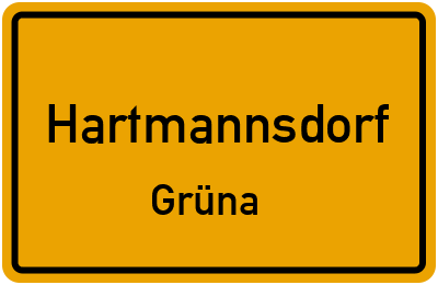 Straßenverzeichnis Hartmannsdorf Grüna