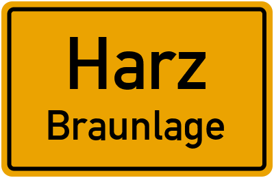 Straßenverzeichnis Harz Braunlage