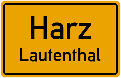 Straßenverzeichnis Harz Lautenthal