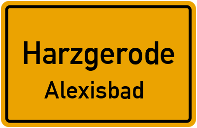 Straßenverzeichnis Harzgerode Alexisbad