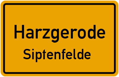 Straßenverzeichnis Harzgerode Siptenfelde