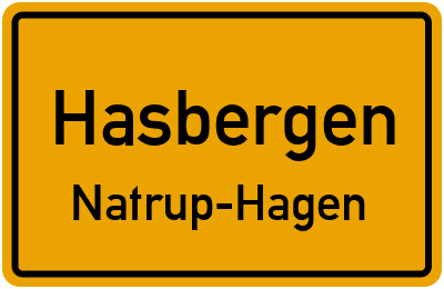 Straßenverzeichnis Hasbergen Natrup-Hagen