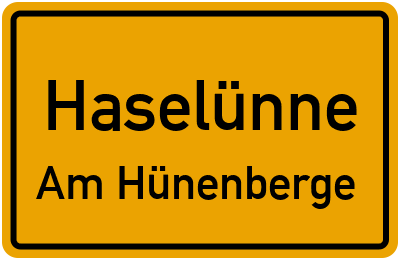 Straßenverzeichnis Haselünne Am Hünenberge