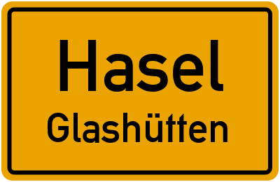 Straßenverzeichnis Hasel Glashütten