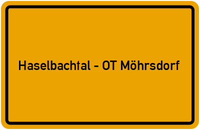 Branchenbuch Haselbachtal - OT Möhrsdorf, Sachsen