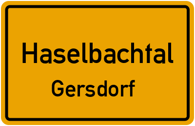 Straßenverzeichnis Haselbachtal Gersdorf