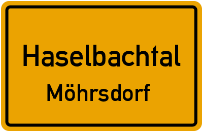 Straßenverzeichnis Haselbachtal Möhrsdorf