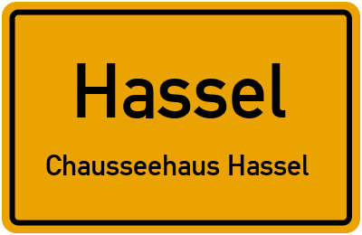 Straßenverzeichnis Hassel Chausseehaus Hassel