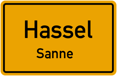 Straßenverzeichnis Hassel Sanne