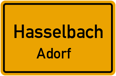 Straßenverzeichnis Hasselbach Adorf